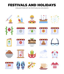 Festivals and Holidays. A Collection of 25 Icons