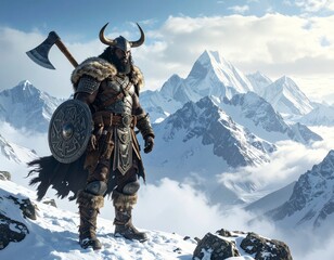 powerful mountain warrior 