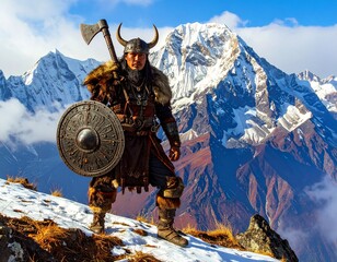 powerful mountain warrior 