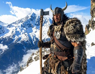 powerful mountain warrior 