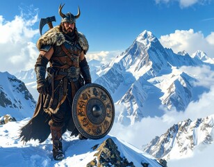 powerful mountain warrior 