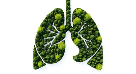 Breathe Deep: The Planet's Lungs Mirrored in Human Form, a Forest of Life.