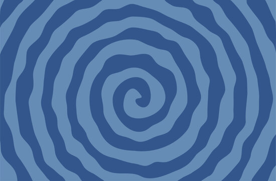 悩みやモヤモヤ感などをイメージした 歪んだ渦巻き模様の背景素材　波打ったスパイラル模様