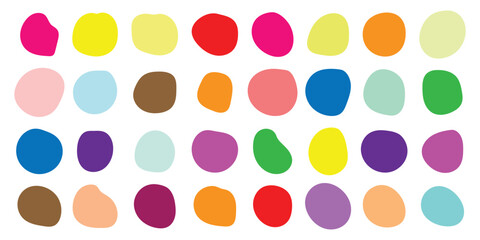 Blob abstracts vector elements. Different kind of blob vector. Blob icon vector illustration isolated on white background