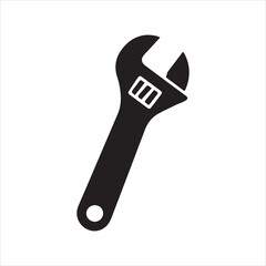  adjustable wrench vector icon