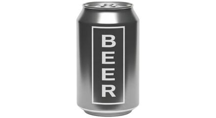 Isolated Beer Can