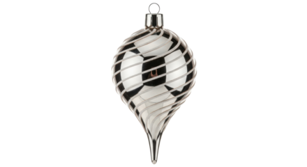 Isolated Silver Christmas Ornament