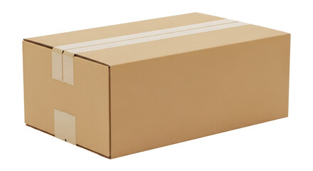 Isolated Cardboard Box