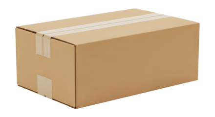 Isolated Cardboard Box