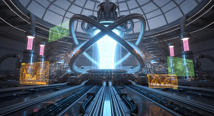 Advanced Technological Fusion Core Laboratory Scene