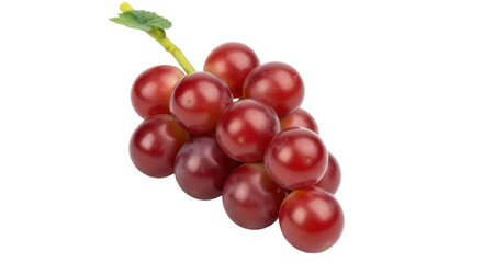 Isolated Red Grapes