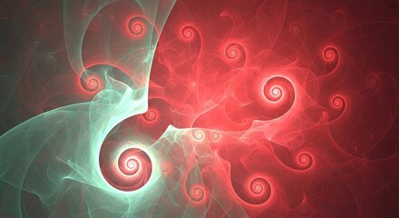 Cosmic Duality: Luminous Green Nebula Meets a Sea of Red Spirals
