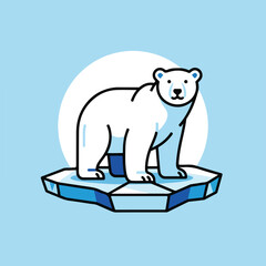polar bear vector illustration