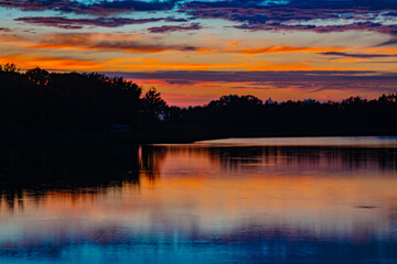 Reflections of a sunset