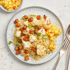 Tandoori vegetables with apple dip