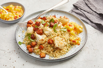 Tandoori vegetables with apple dip