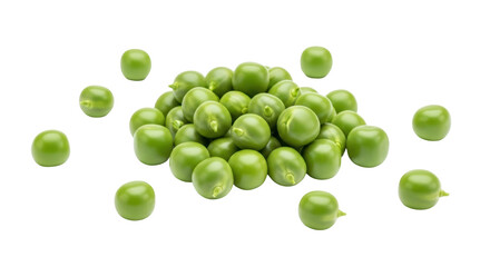 Isolated Green Peas Pile