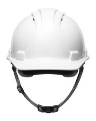 Fototapeta premium White construction helmet with sun protection