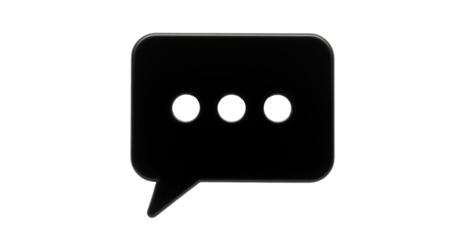 Isolated Dots Chat Bubble