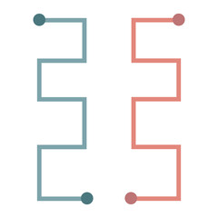 Neuroexercise 4. Neurogymnastics. Exercises for brain development, for the work of both hands. Vector.eps