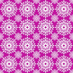  Fuchsia Ikat Starburst Medallion Seamless Pattern