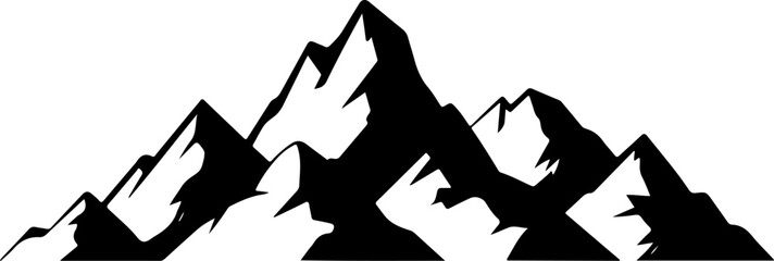"Mountain Silhouette Vector Set"