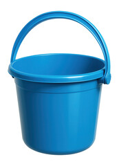 Plastic bucket with carry handle