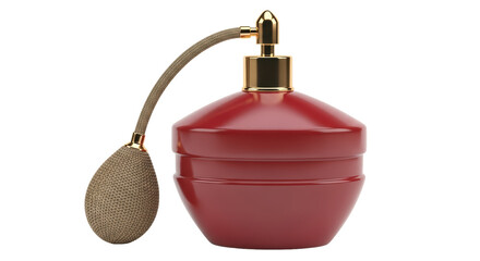 Isolated Vintage Perfume Bottle