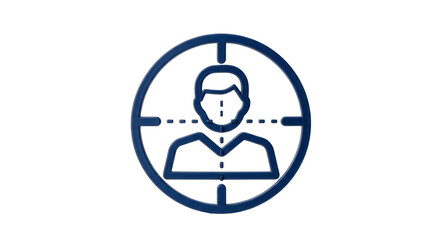 Isolated Target Audience Icon