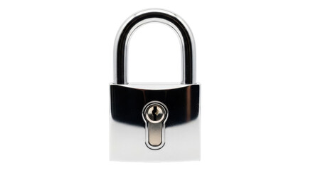 Isolated Metal Padlock