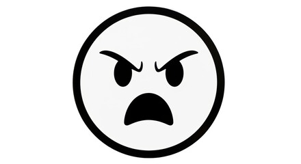 Isolated Angry Emoji