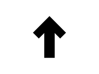  black upward arrow pointing icon isolated on transparent background png
