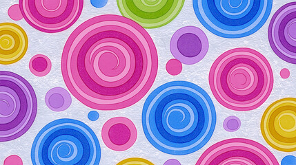 Colorful Swirls: A vibrant composition of playful, multicolored swirls dances across the canvas, evoking a sense of joy, and artistic expression. This design celebrates energy and dynamic motion.