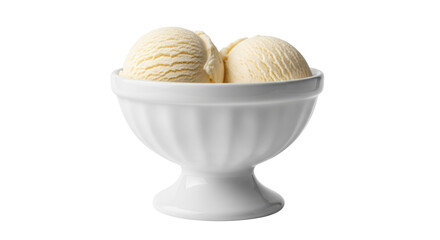 Isolated Vanilla Ice Cream