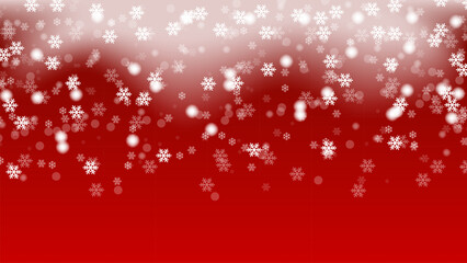 snowflake with red background christmas