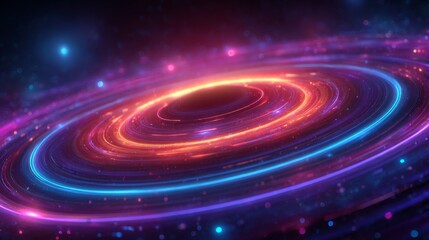 Cosmic Vortex: A mesmerizing celestial display, vibrant energy swirls, stars, and cosmic dust against a backdrop of deep space