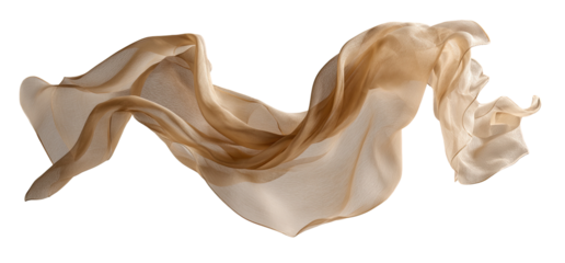 Light beige fabric flowing gracefully