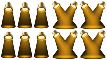 Bright Spotlight Beams Illuminating Stage Performance Entertainment Lighting Equipment, transparent background