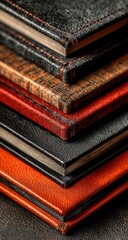 Stack of leather-bound books (1)