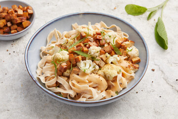 Pasta with sage and cauliflower