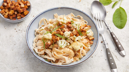 Pasta with sage and cauliflower
