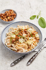 Pasta with sage and cauliflower