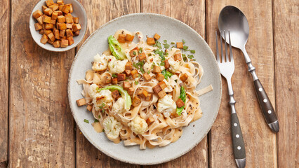 Pasta with sage and cauliflower