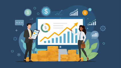 Business Growth Collaboration with Financial Success