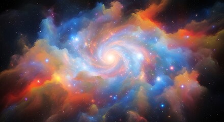 Fototapeta premium Spiral Galaxy in Deep Space.