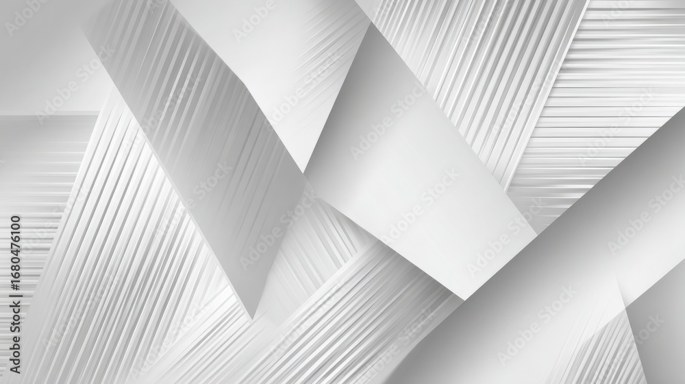 Canvas Prints minimalist white abstract geometric vector background with modern polygon shapes and clean line patt