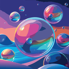 a-close-up--macro-shot-of-iridescent--translucent- VECTOR DESIGN .eps