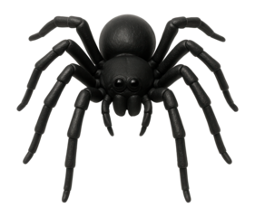 Black plastic spider with long legs
