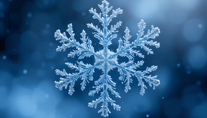 Frozen Ice Crystal with Fractal Symmetry