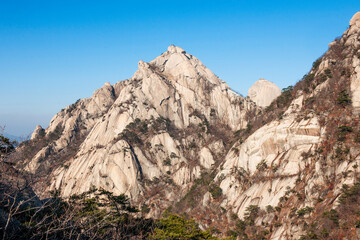 서울시 종로구에 있는 북한산의 풍경